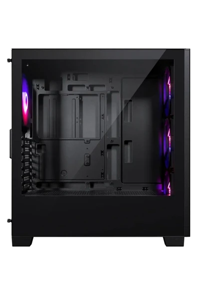 Phanteks XT PRO ULTRA Black PH-XT523P1_DBK01, ATX Tempered Glass 4x140mm DRGB PWM Fan, Siyah Kasa - Resim 2
