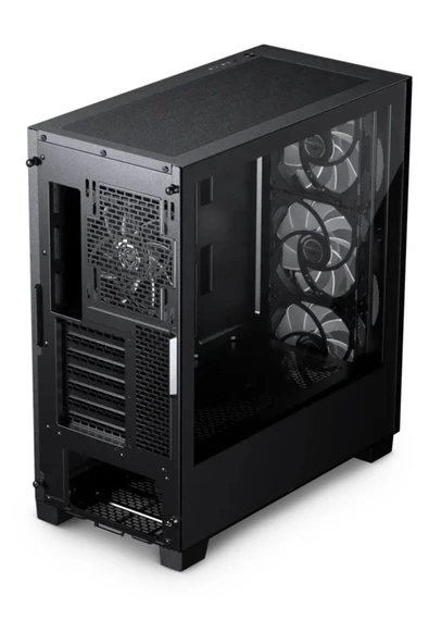 Phanteks XT PRO ULTRA Black PH-XT523P1_DBK01, ATX Tempered Glass 4x140mm DRGB PWM Fan, Siyah Kasa - Resim 3