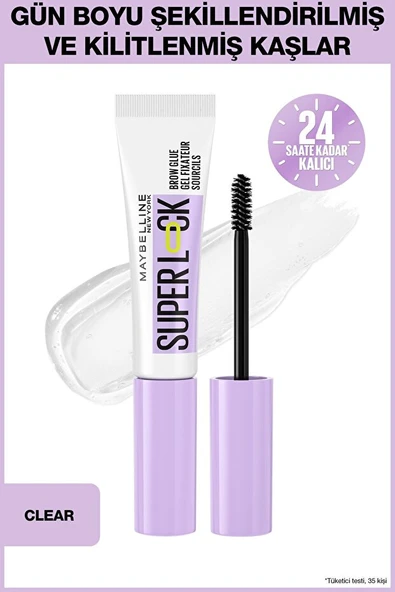 Maybelline New York Super Lock Brow Glue Kaş Sabitleyici Maskara - Şeffaf ürün görseli 1