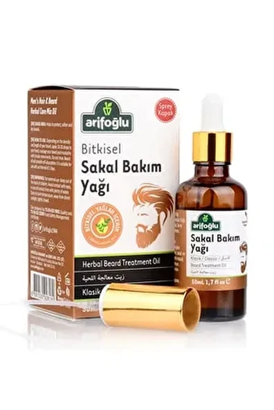 Arifoğlu Bitkisel Sakal Bakım Yağı 50 ml ürün görseli 1
