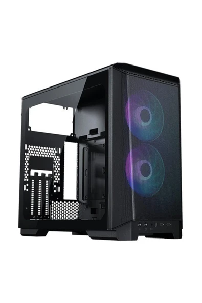 Phanteks Eclipse P200a Mini-itx, Oyuncu Bilgisayar Kasası - Siyah (Sadece Mini-itx Anakart Destekler) ürün görseli 1