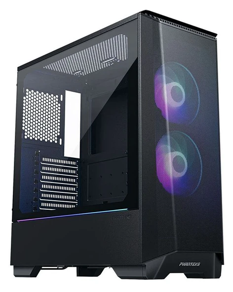 PHANTEKS P360A MESH TEMPERED GLASS BLACK ECLIPSE P360A (PH­EC360ATG_DBK) 2 adet 120mm DRGB fan Mid-Tower Pencereli Güç Kaynaksız Siyah  Kasa ürün görseli 1