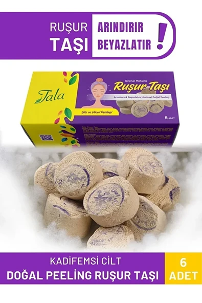 Tala Ruşur Taşı Beyazlatıcı Ölü Derilerden Arındırıcı Yüz Ve Vücut Peelingi 6 Adet ürün görseli 1
