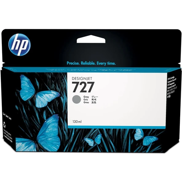 HP 727 Gray Gri 130ML Plotter Kartuşu B3P24A ürün görseli 1