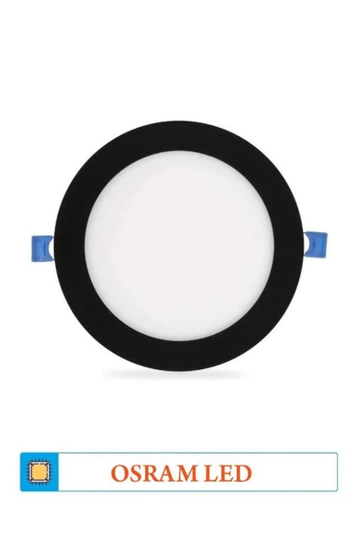 ACK AP01-01231 12W Slim Led Panel Siyah 6500K Beyaz Işık Gömme Spot Lamba ürün görseli 1