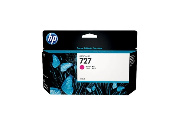 HP 727 Magenta Kırmızı 130ML Plotter Kartuşu B3P20A ürün görseli 1