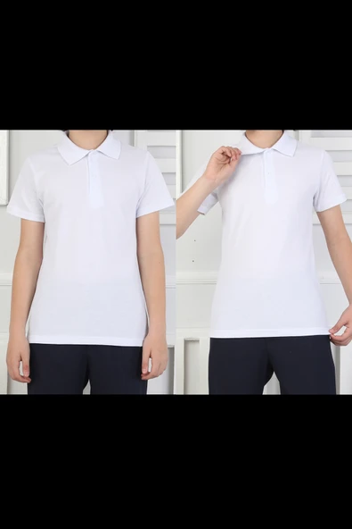 2'li T-Shirt Kız Çocuk %100 Pamuk Okul Tarz 5-13 Yaş 12278 ürün görseli 1