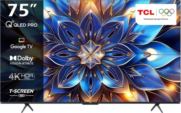 TCL 75T7B 4K Ultra HD 75" 190 Ekran Uydu Alıcılı Google Smart QLED TV Outlet ürün görseli 1