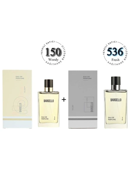 150 + 536 Kadın / Erkek Parfüm Edp 50 ml Woody / Fresh - Mnms150536 ürün görseli 1