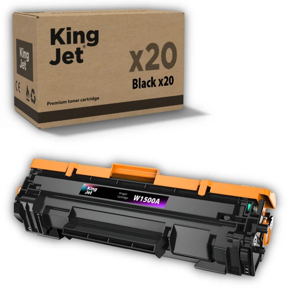 Kingjet HP Uyumlu (150A) W1500A Standart Kapasiteli (20'li Paket) Muadil Toner Çipli | M141a, M141w ürün görseli 1