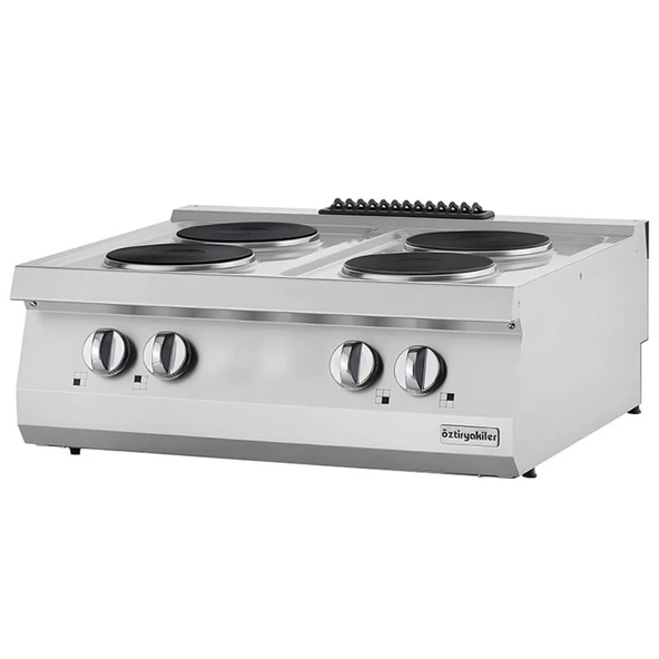 Öztiryakiler 7865.N1.80703.14 Set Üstü Elektrikli Ocak, Dörtlü, 80x70x30 Cm, Osoe 8070 ürün görseli 1