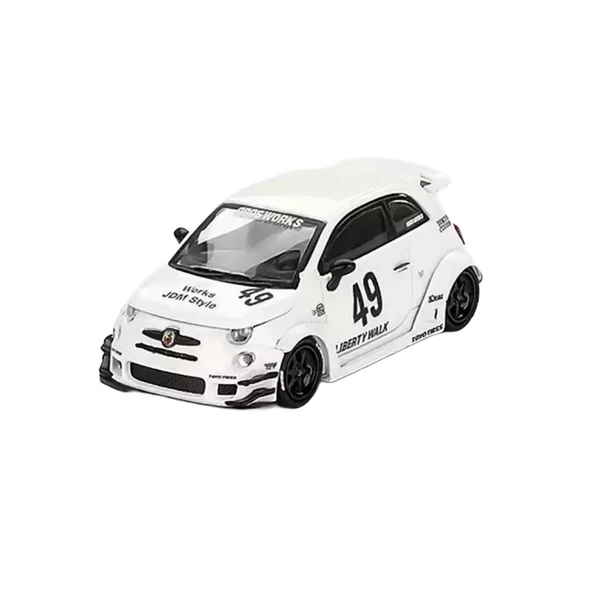 Nessiworld Mini GT 1/64 LB-WORKS x Abas Works ABARTH 595 Gara White - Blister Paket ürün görseli 1