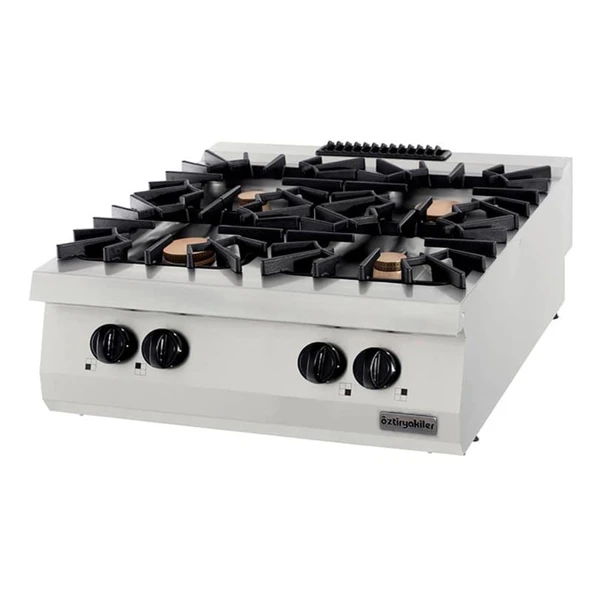 Öztiryakiler 7865.N1.80903.20 Set Üstü Gazlı Ocak, Dörtlü, 32kw, 80x90x30 Cm, Osog 8090 ürün görseli 1