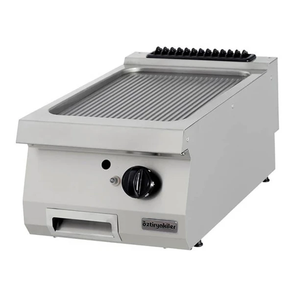 Öztiryakiler 7864.N1.40903.03C Gazlı Grill Plate, Oluklu, Sert Krom Kaplı, 40x90x30 Cm, Ogg 4090 N ürün görseli 1