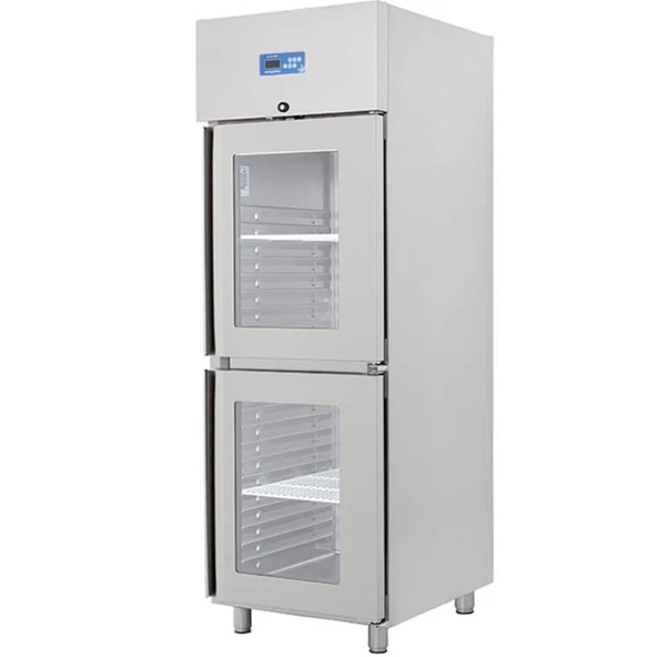 Öztiryakiler 7919.06NMV.11 Çift Cam Kapılı Dik Tip Buzdolabı, Gn 600 Nmv Model, 304 Model ürün görseli 1