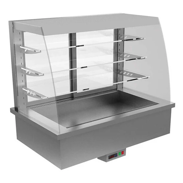 Öztiryakiler 7ETA.22H06.SS Ankastre Mini Self Servis Sıcak Teşhir Dolabı,60 Cm,Eta-22h06 Model ürün görseli 1