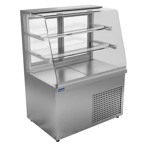 Öztiryakiler 7ETD.13C10.SS Eğik Camlı Soğuk Teşhir Dolabı, 240 Lt,100x70x135Cm,Etd-13c10 Model ürün görseli 1