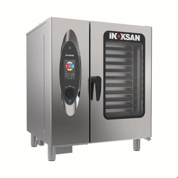 İnoksan INO-FBG10T - İnosmart Gazlı Dokunmatik Kombi Fırın Gn 1/1 10 Tepsi ürün görseli 1