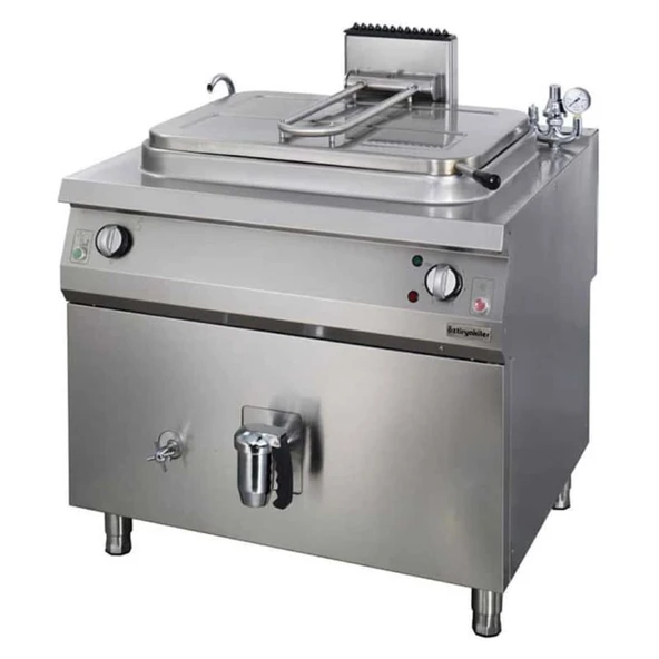 Öztiryakiler 7855.N1.10118.07 İndirekt Elektrikli Kaynatma Tenceresi, Silindirik Kazanlı, 250 Lt, 100x110x85 Cm, Oteır 250 ürün görseli 1