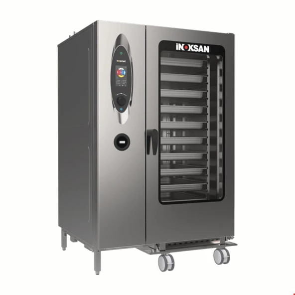 İnoksan INO-FBG40T - İnosmart Gazlı Dokunmatik Kombi Fırın Gn 1/1 40 Tepsi ürün görseli 1