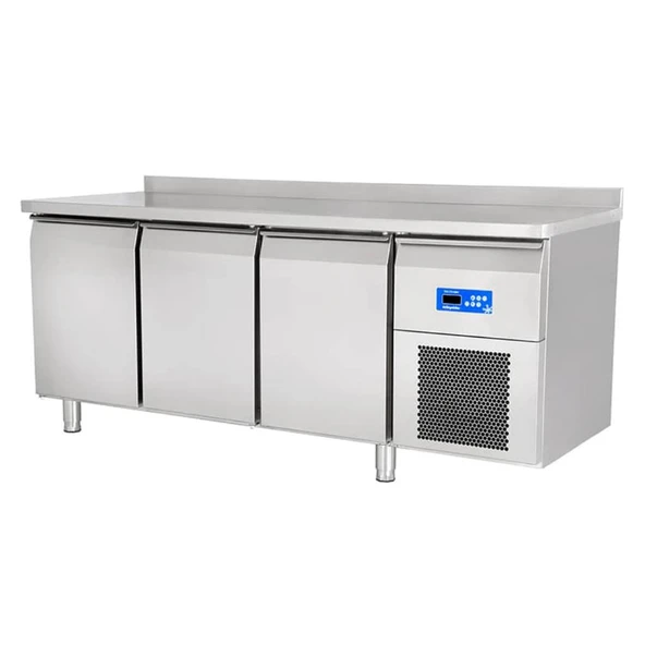 Öztiryakiler 79E4.37LMV.00 3 Inox Kapılı Yatay Tip Derin Dondurucu, Tag 370 Lmv, 430 Kalite ürün görseli 1