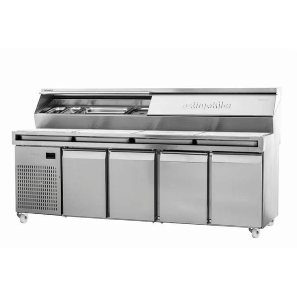 Öztiryakiler 7919.48NTV.PJ 4 Kapılı Pizza Hazırlık Dolabı, 240x80 Cm ürün görseli 1