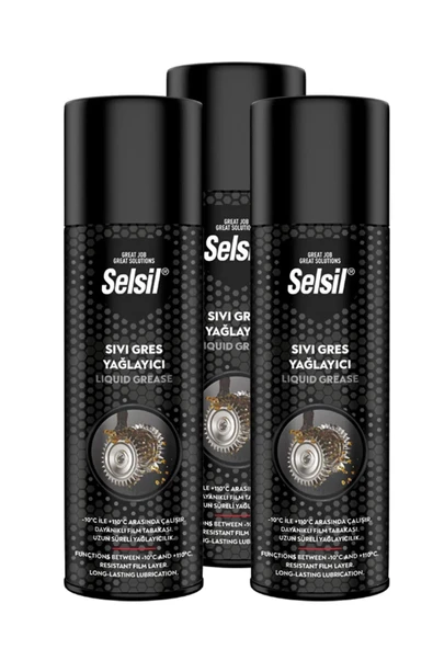 Selsil 3 Adet Sıvı Gres Yağlama Spreyi 3 Adet 500 ml ürün görseli 1