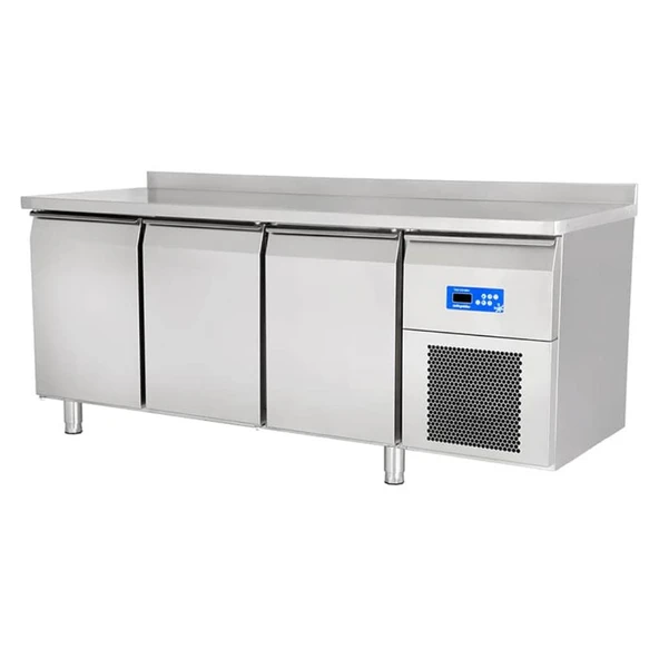 Öztiryakiler 79E3.37LMV.00 3 Inox Kapılı Yatay Tip Derin Dondurucu, Tag 370 Lmv, 304 Kalite ürün görseli 1