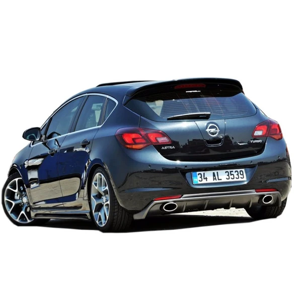 Opel Astra J HB (2010-2012) Makyajsız Arka Tampon Eki - Difüzör (Plastik) ürün görseli 1
