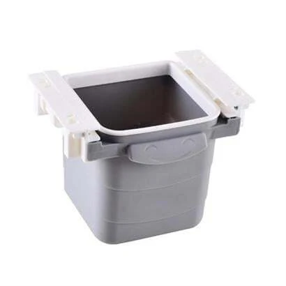 Mini Masa Çöp Kovası Plastik Tezgah Altı Geri Çekilebilir Yapışkanlı Görünmez Bölme Pratik ürün görseli 1
