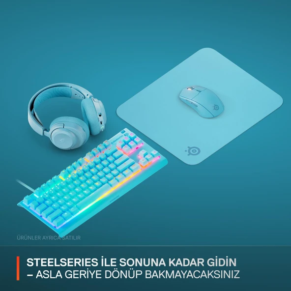 SteelSeries QcK Medium Gaming Oyun Mousepad - Mavi - Resim 7