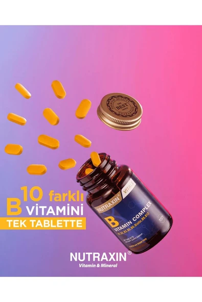 NUTRAXİN B Complex Vitamin 60 Tablet- - Resim 2