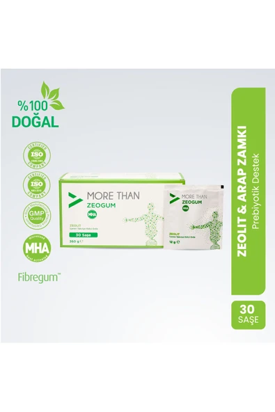 MORE THAN Zeogum (ZEOLİT & ARABİC GUM) 30 Saşe ürün görseli 1