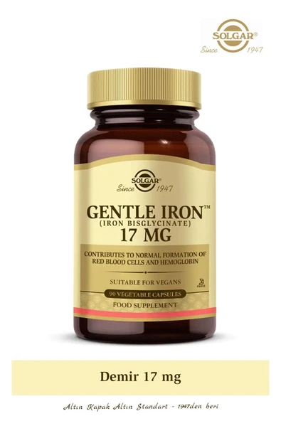 SOLGAR Gentle Iron 17 Mg 90 Kapsül ürün görseli 1