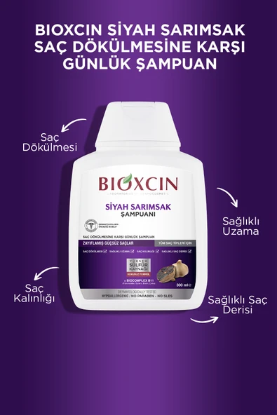 BİOXCİN Siyah Sarımsaklı Şampuan 300 Ml- - Resim 4