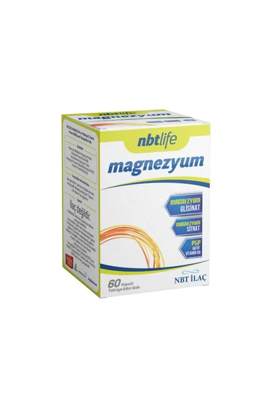 NbtLife Magnezyum P5P Vitamin B6 60 Kapsül ürün görseli 1