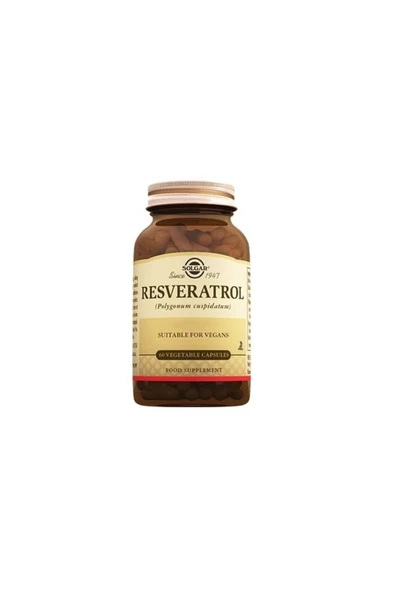 SOLGAR Resveratrol 60 Vegi Kapsül ürün görseli 1