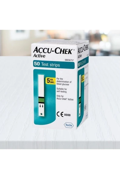 Accu-Chek Şeker Strip Active 50Li ürün görseli 1