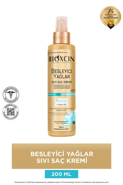 Besleyici Yağlar Sıvı Saç Kremi 200 ml - Sülfatsız. Kuru Ve Yıpranmış Saçlar Saç Dökülme Karşıtı ürün görseli 1