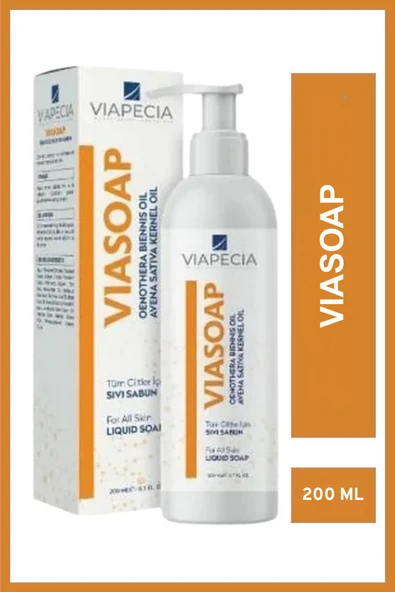 Via-soap 200 ml El Yıkama Sıvı Sabunu - Çuha Çiçeği ve Beyaz Yulaf Yağı ile Nemlendirici Formül ürün görseli 1