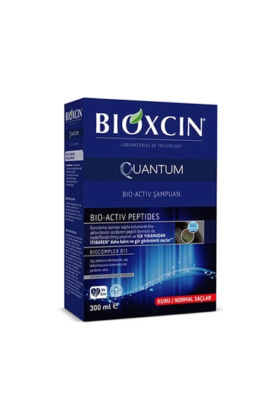 BİOXCİN Quantum Şampuan 300 ml (Kuru-Normal Saçlar İçin) Özel Olarak Geliştirilmiş Formül. Bioxcin ürün görseli 1