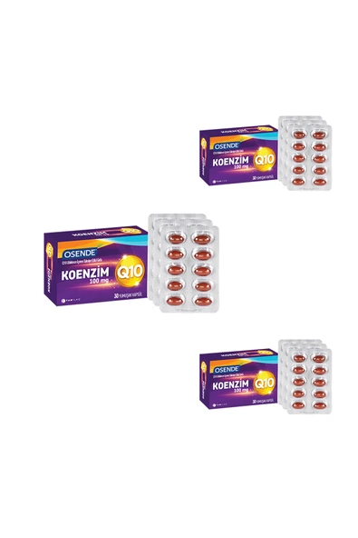 TAB İLAÇ Osende Koenzim Q10 30 Kapsül X3 Adet ürün görseli 1