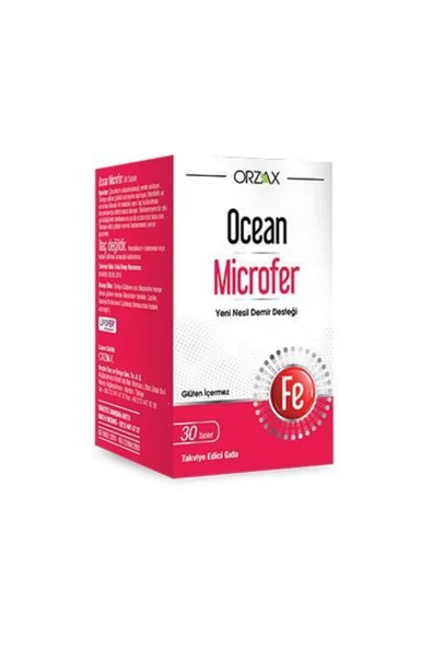 ORZAX Ocean Microfer 30 Tablet ürün görseli 1