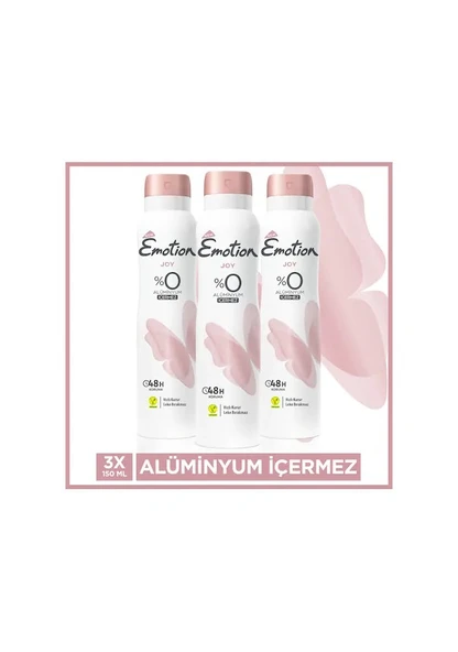 Emotion Joy 150 ml 3 Adet Kadın Deodorant ürün görseli 1