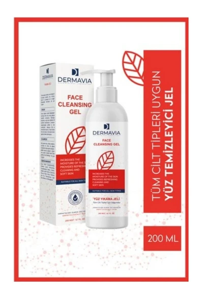 DERMAVİA Laktik Asitli Yüz Yıkama Jeli 200ml - Akne Önleyici, Nemlendirici Papatya Özlü ürün görseli 1