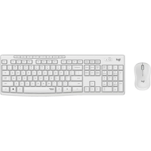 920-010089 MK295 Kablosuz Beyaz Klavye Mouse Set - Resim 2
