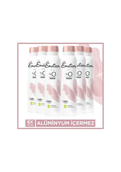 Emotion Joy 150 ml 6 Adet Kadın Deodorant ürün görseli 1