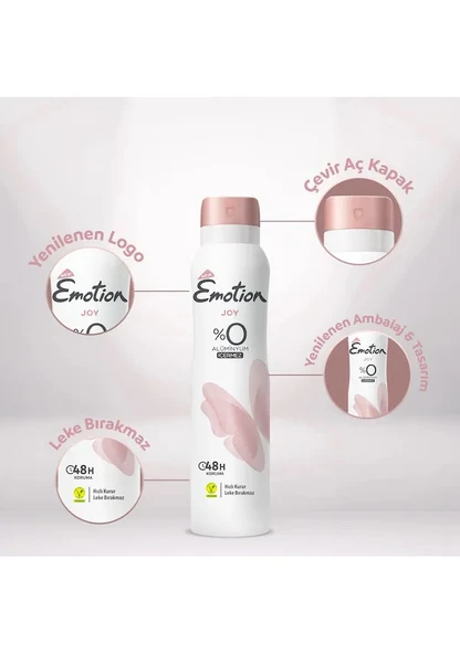 Emotion Joy Kadın Deodorant 4x150 Ml - Resim 3