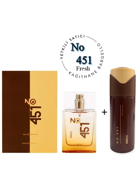 No: 451 + No: 451 Deodorant Unısex 50 Edp Fresh - Mnmsno451deo ürün görseli 1