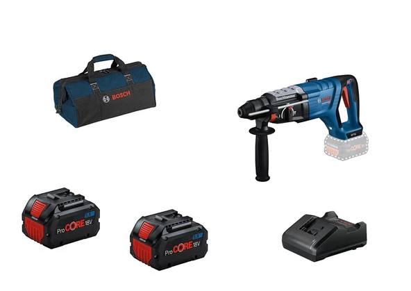 Bosch GBH 18V-28 D Procore 2x5,5Ah Çift Akülü Kırıcı Delici ürün görseli 1